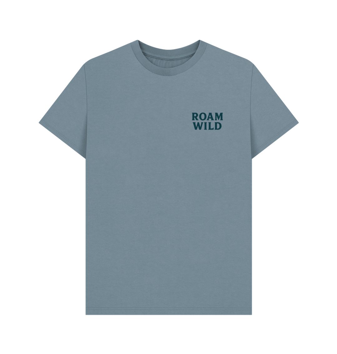 Stone Blue Printed T-shirt