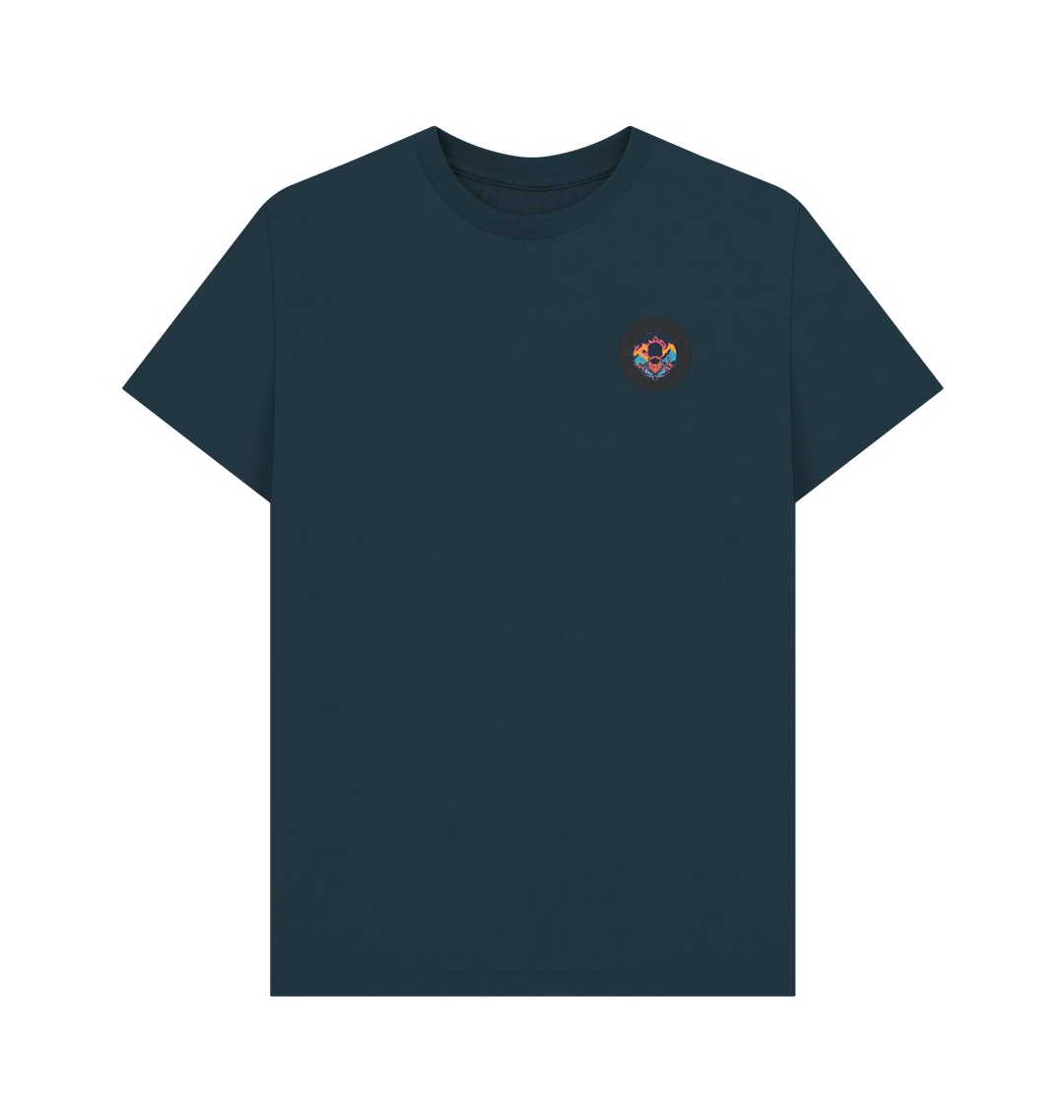 Denim Blue Printed T-shirt Front