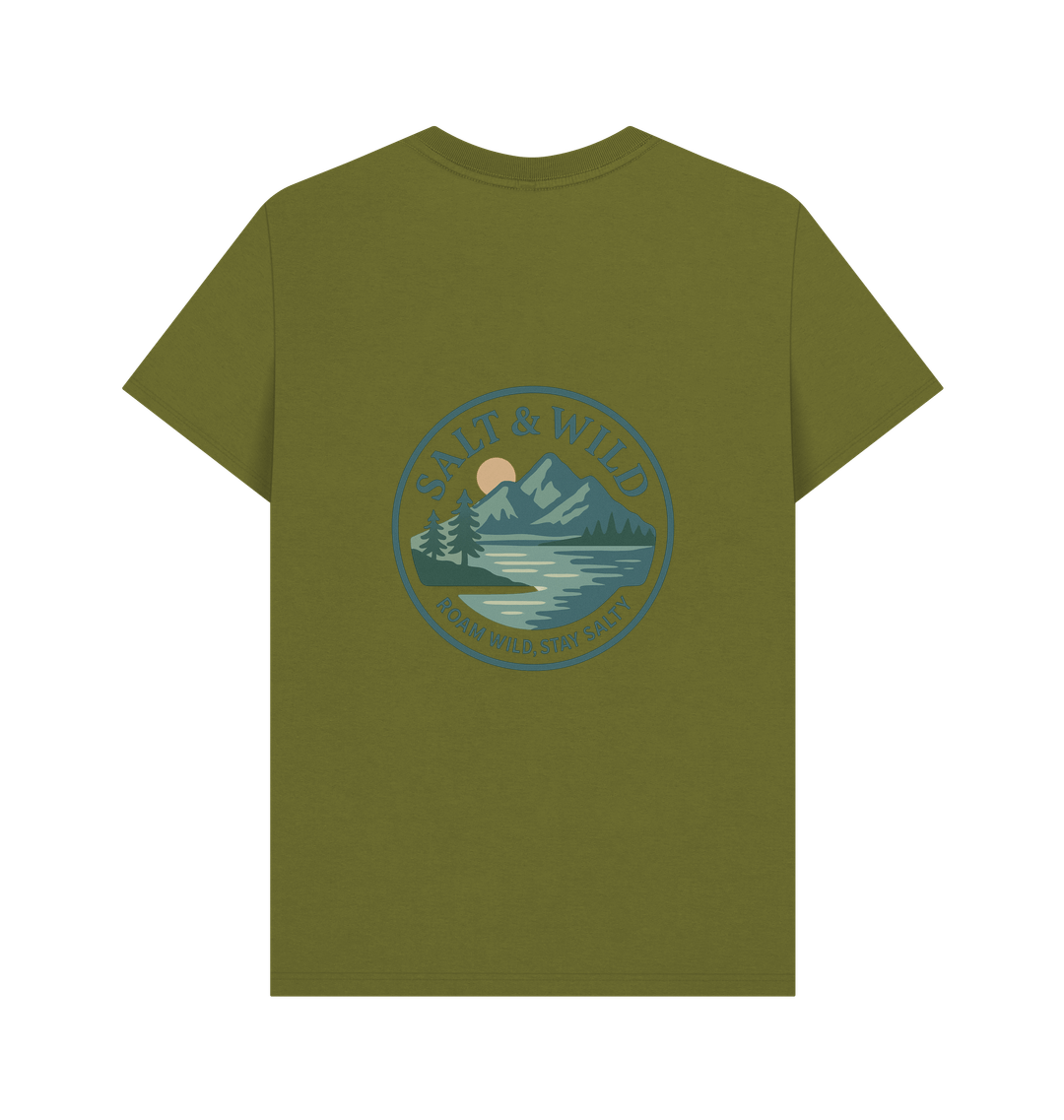 Moss Green Printed T-shirt