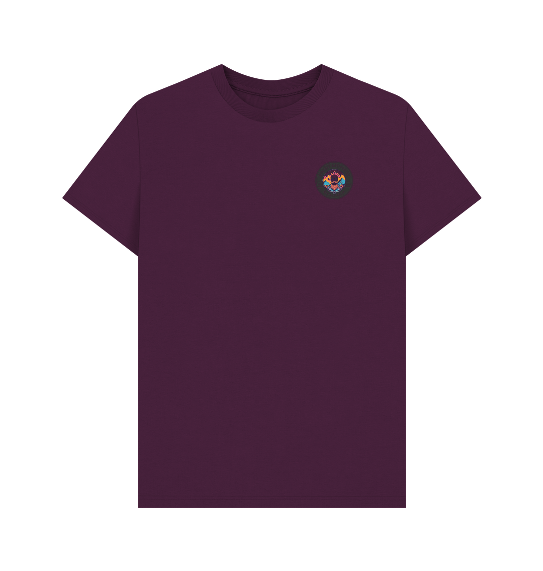 Purple Printed T-shirt Front
