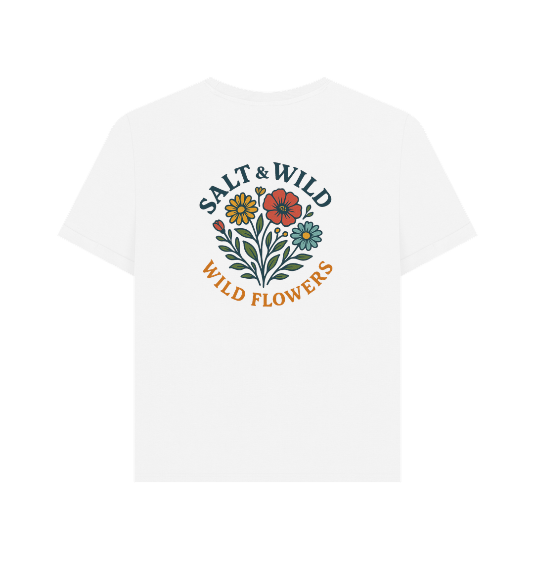 White Printed T-shirt Back