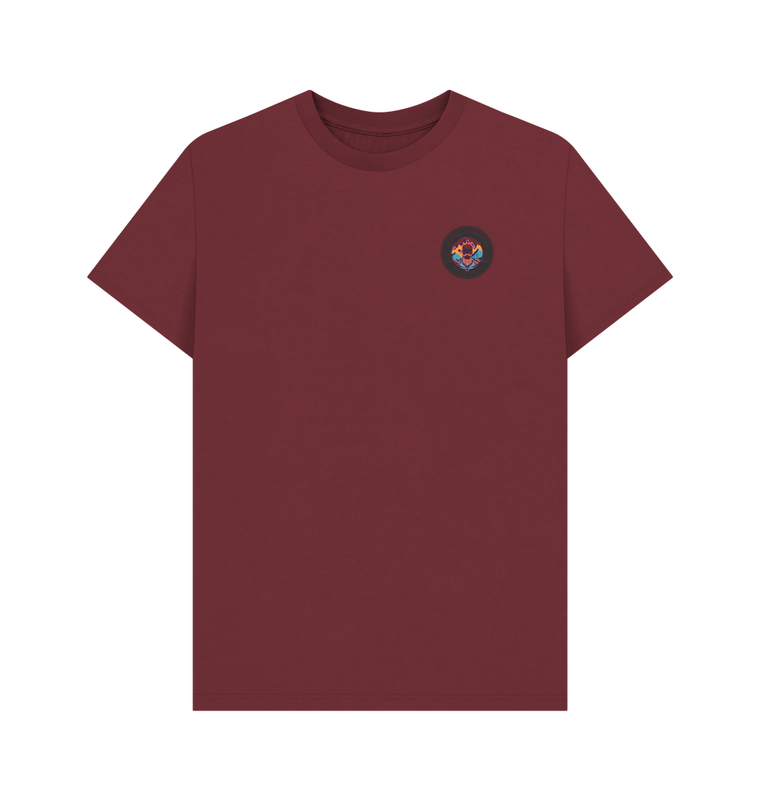 Red Wine Printed T-shirt Front