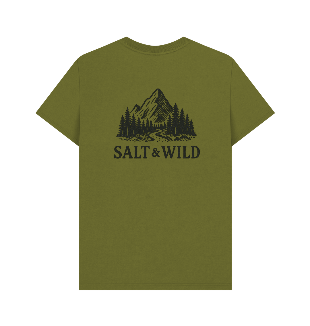 Moss Green Printed T-shirt