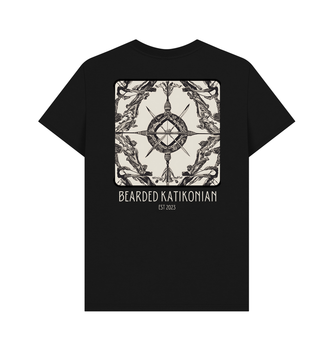 Black Printed T-shirt Back