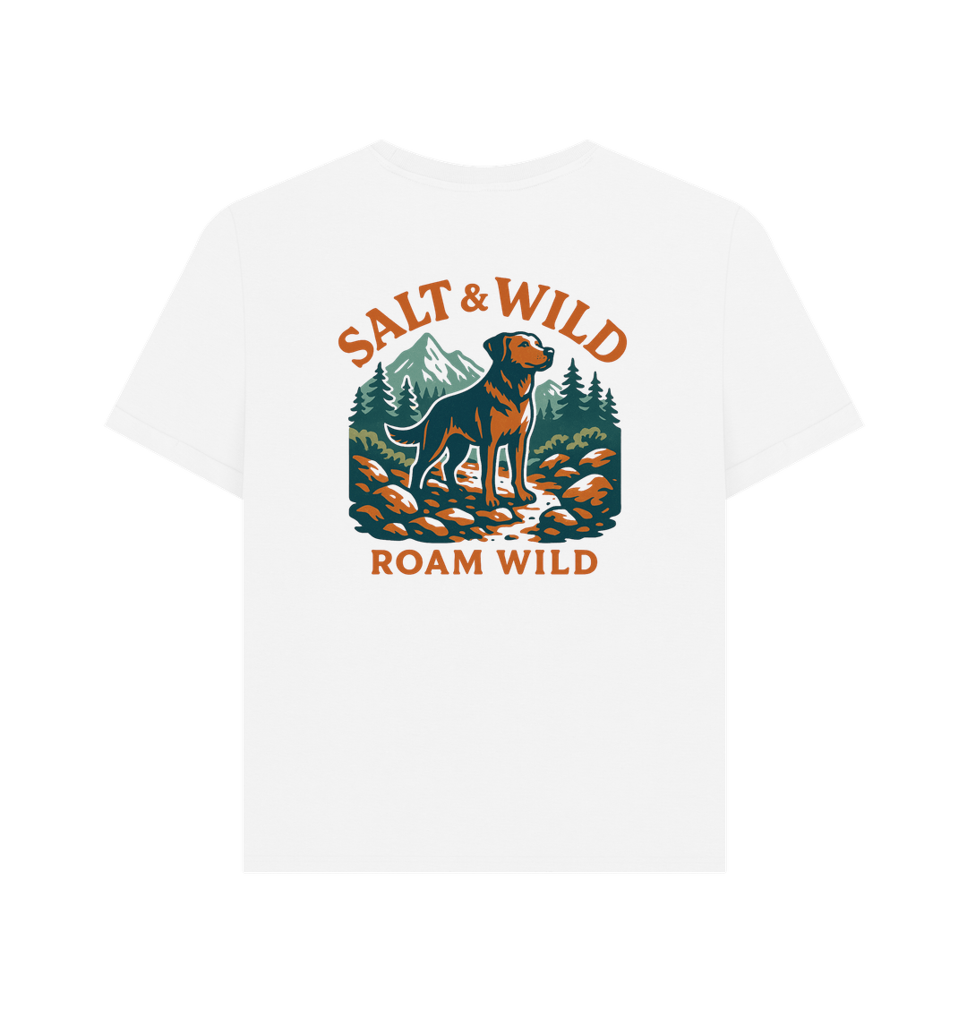 White Printed T-shirt Back