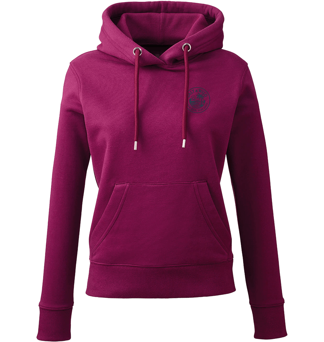 Burgundy Printed Hoody