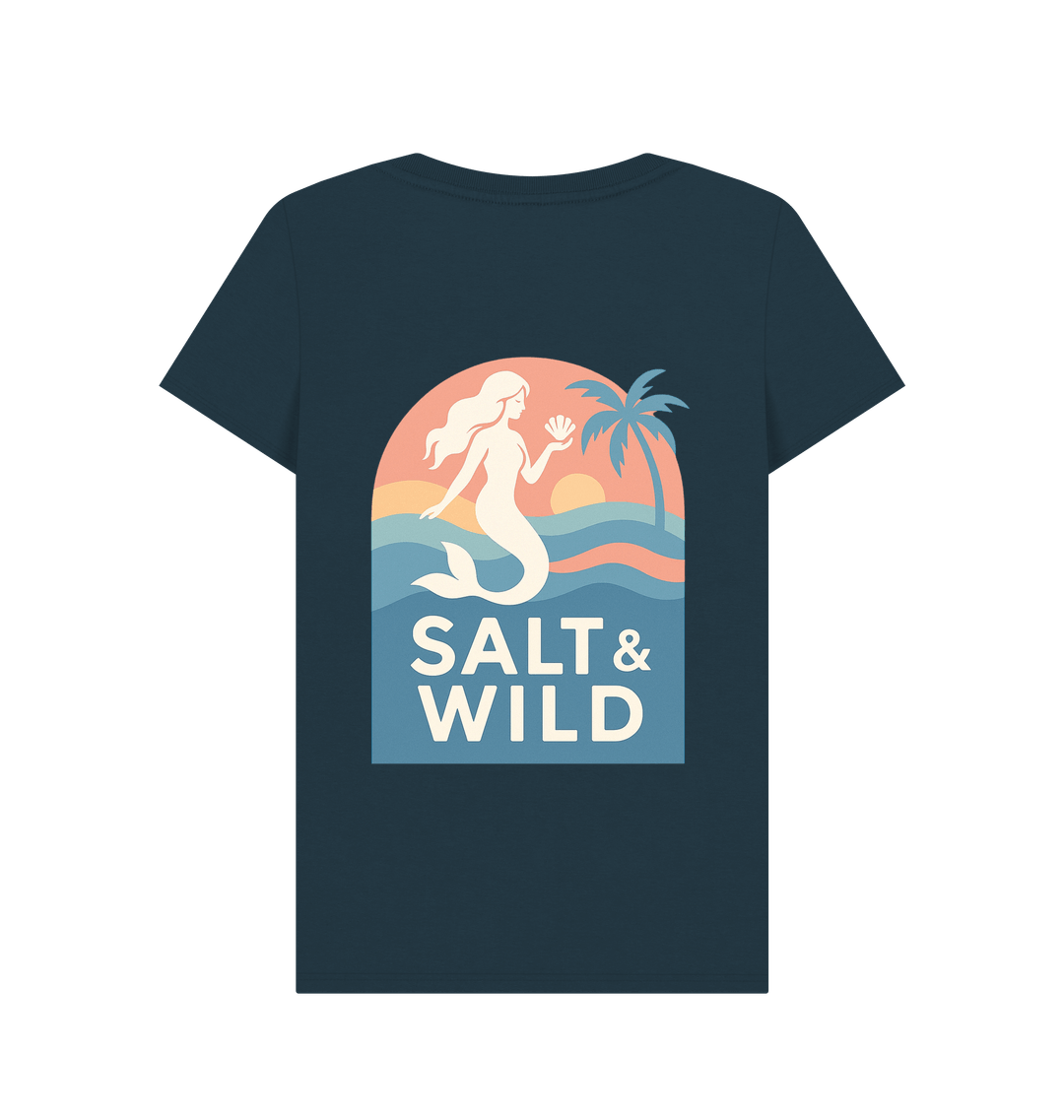 Denim Blue Printed T-shirt
