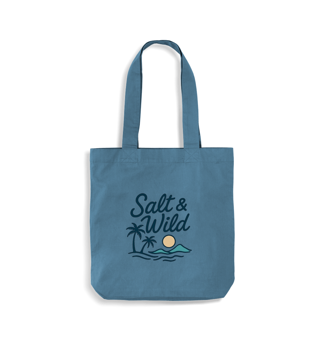 Airforce Blue Printed Bag