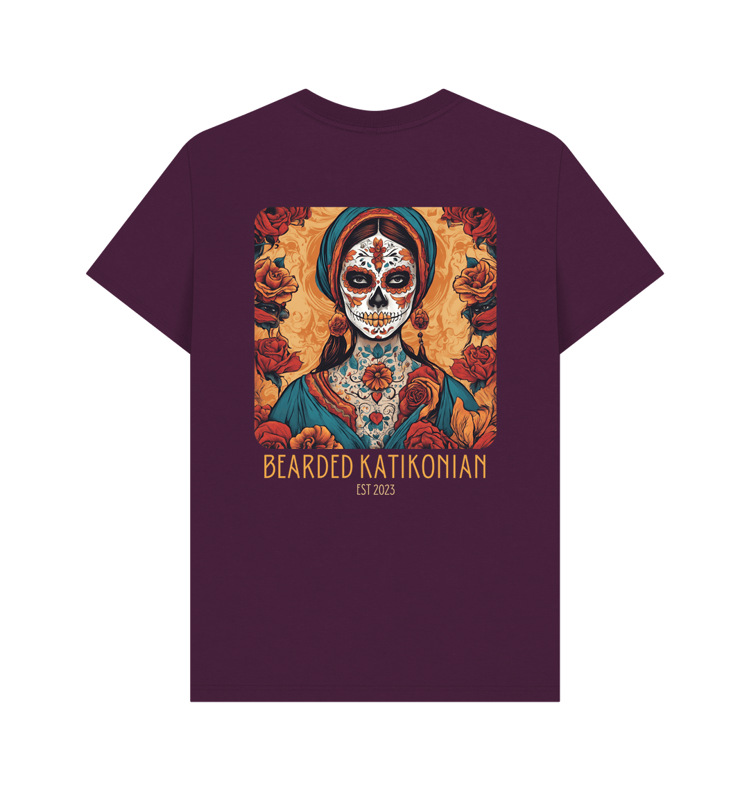 Purple Printed T-shirt Back