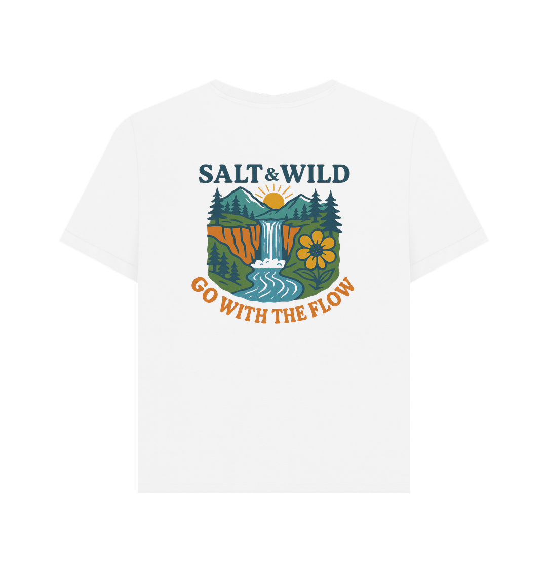 White Printed T-shirt Back
