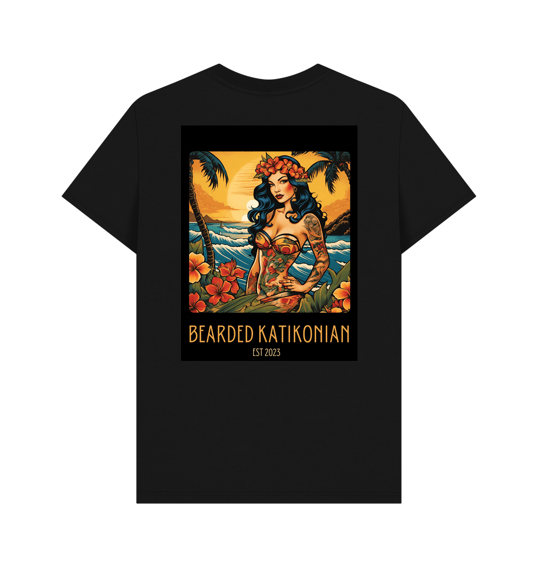 Black Printed T-shirt Back