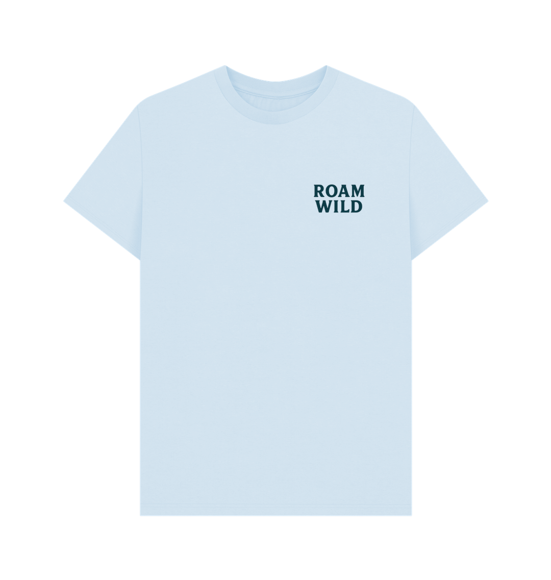 Sky Blue Printed T-shirt