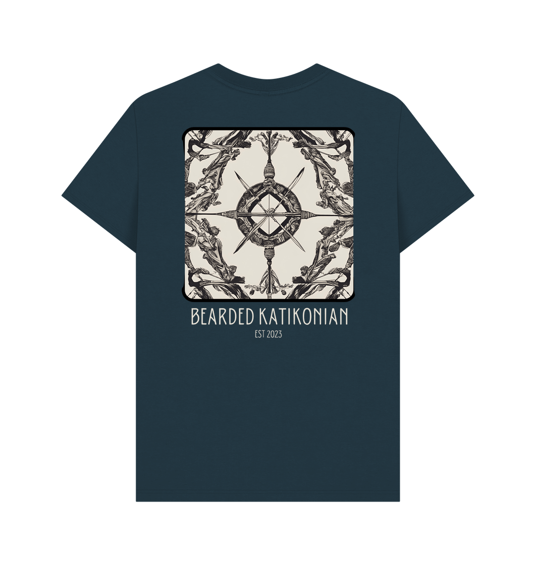 Denim Blue Printed T-shirt Back