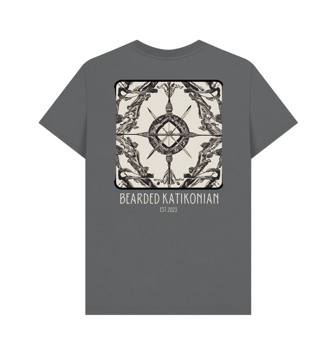 Slate Grey Printed T-shirt Back