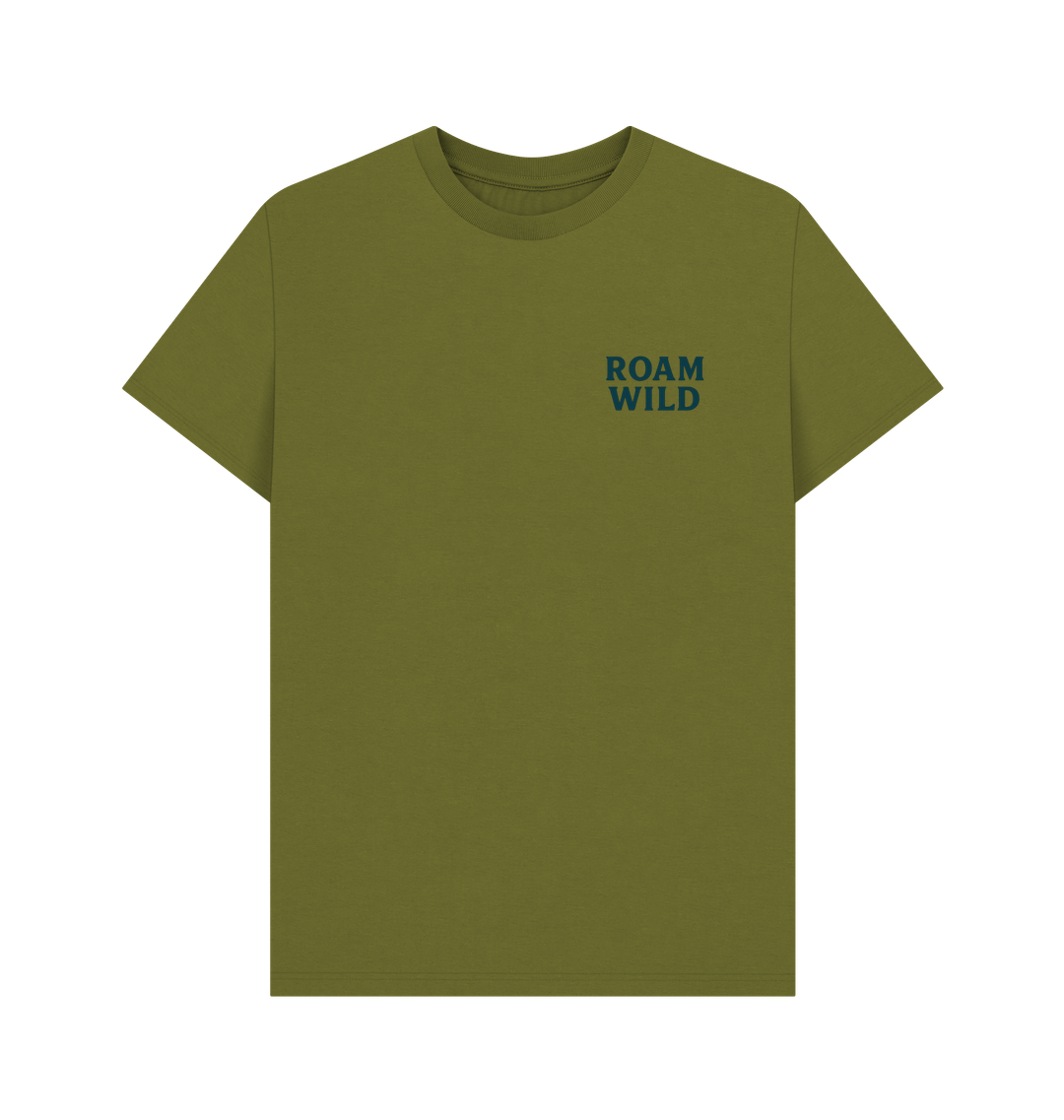 Moss Green Printed T-shirt