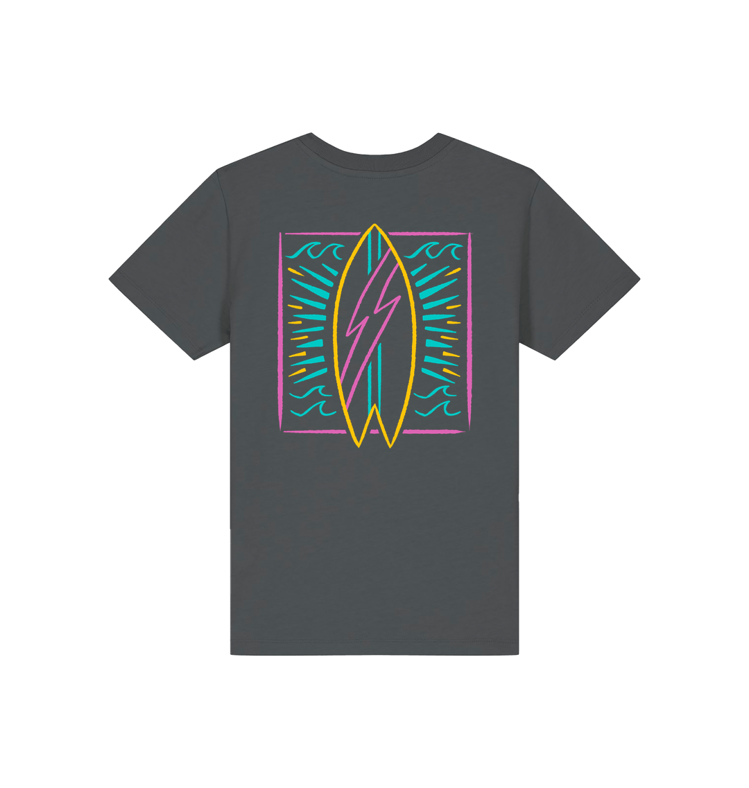 Anthracite Printed Kids T-Shirt