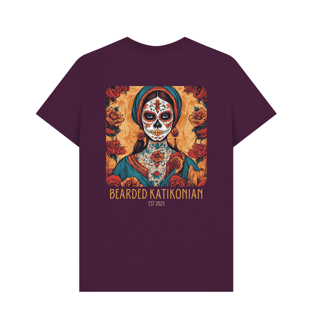 Purple Printed T-shirt Back
