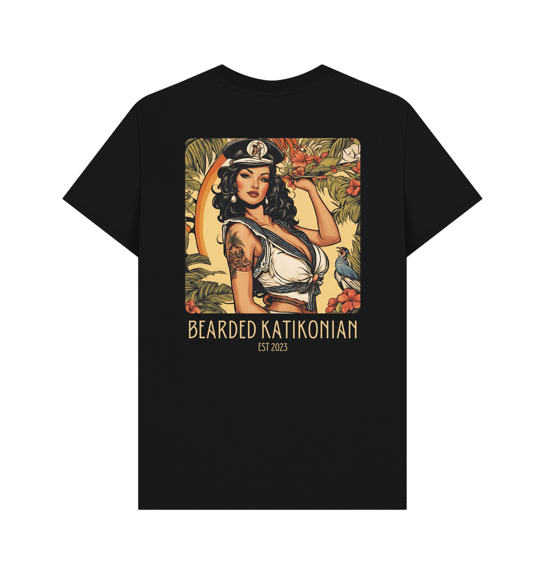 Black Printed T-shirt Back