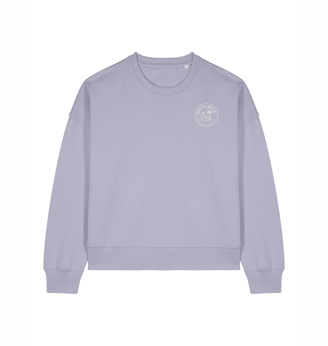 Lavender Printed Sweater