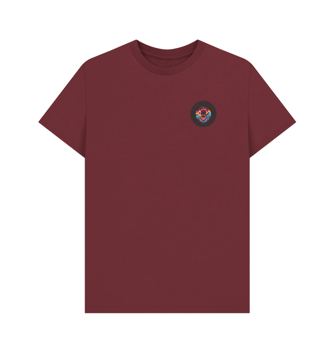 Red Wine Printed T-shirt Front