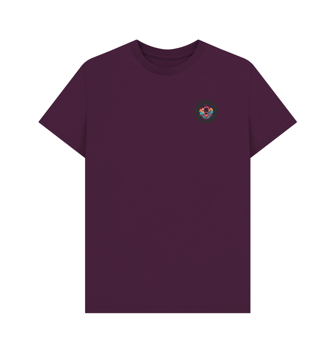 Purple Printed T-shirt Front