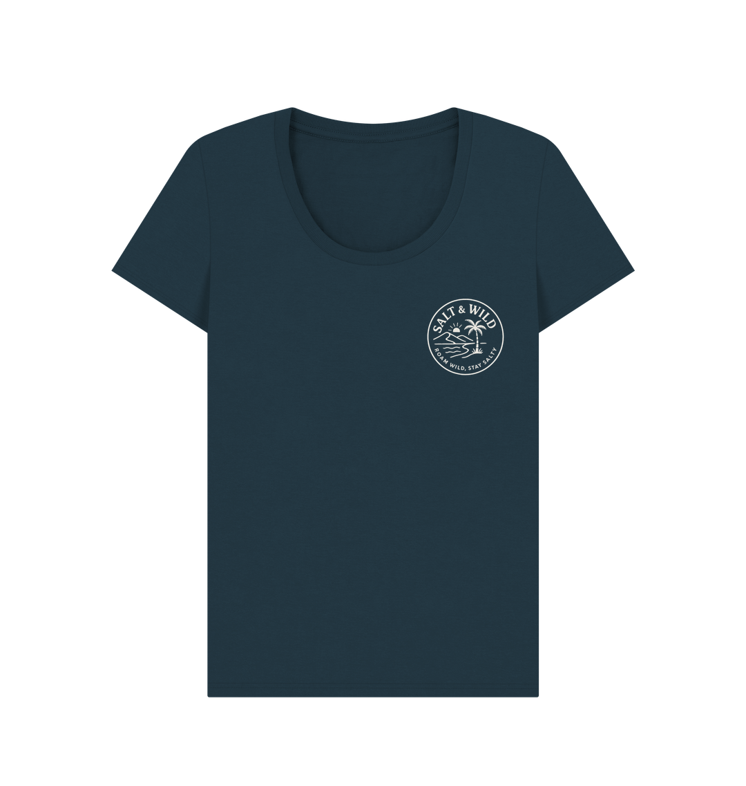 Denim Blue Printed T-shirt