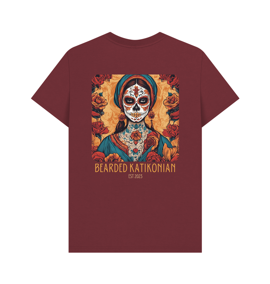 Red Wine Printed T-shirt Back