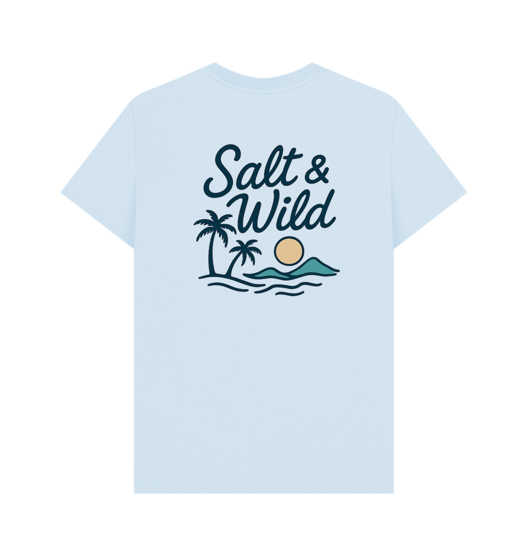 Sky Blue Printed T-shirt