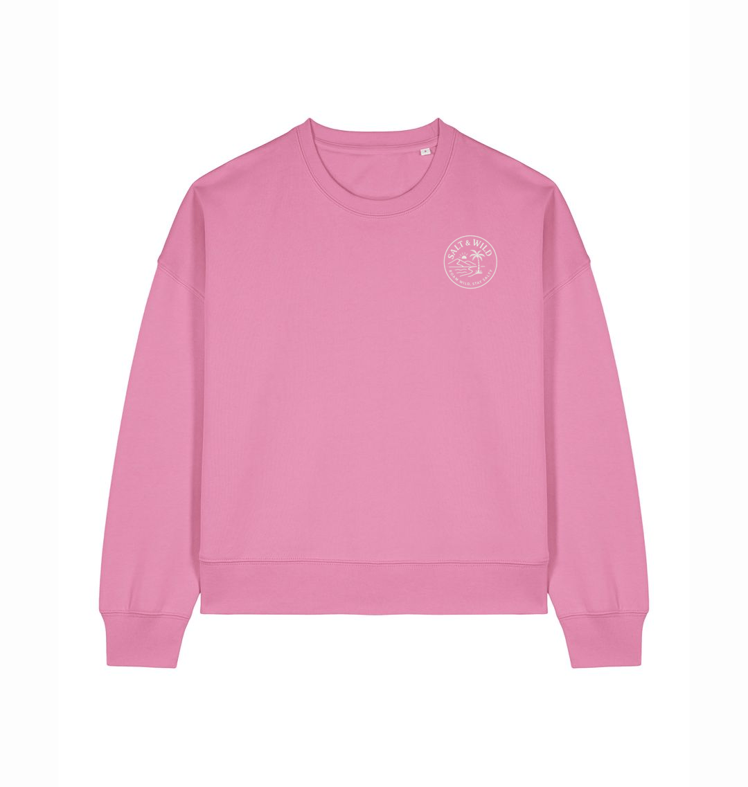Bubble Pink Printed Sweater