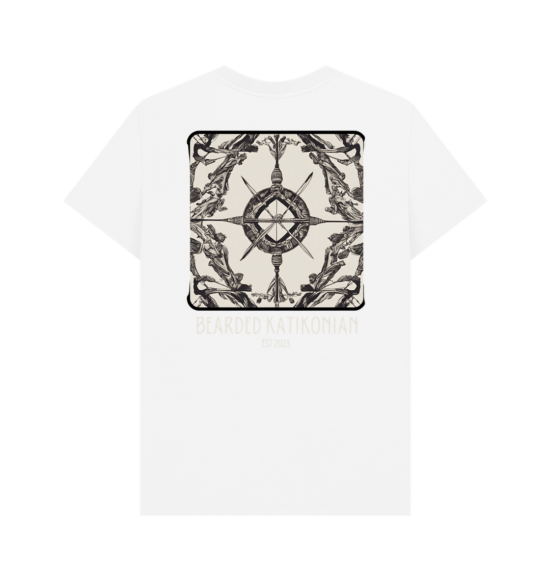 White Printed T-shirt Back