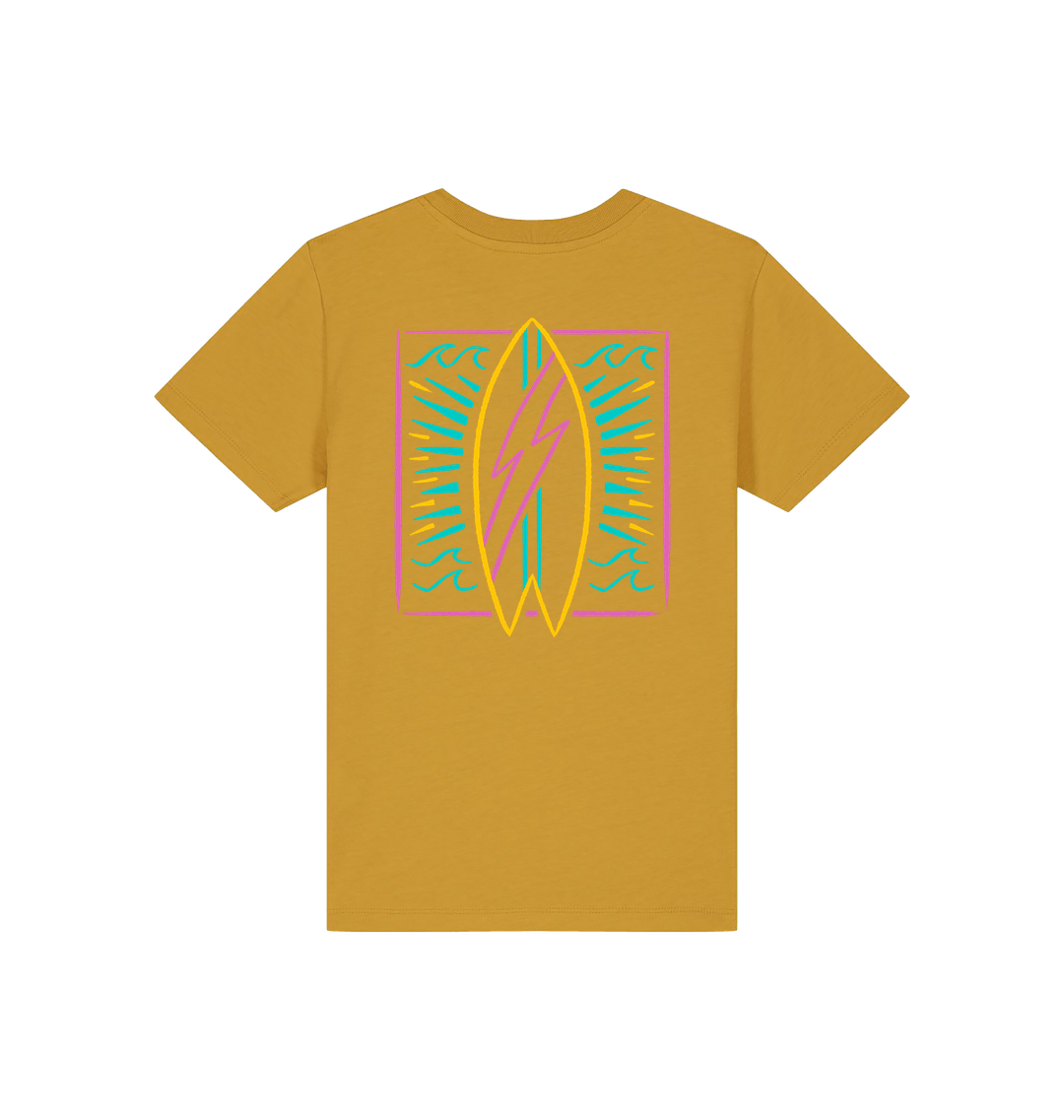Ochre Printed Kids T-Shirt