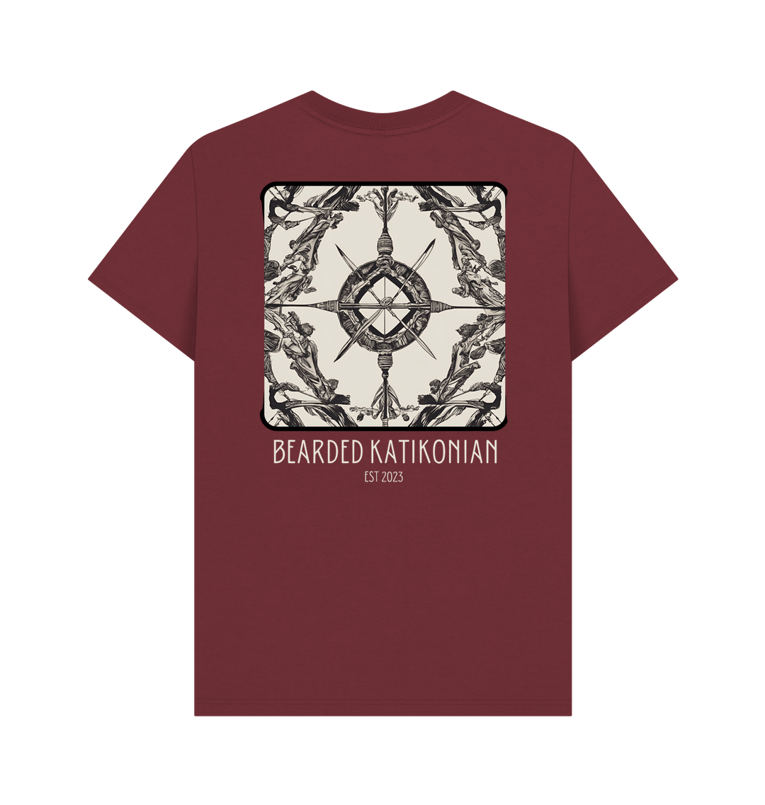 Red Wine Printed T-shirt Back