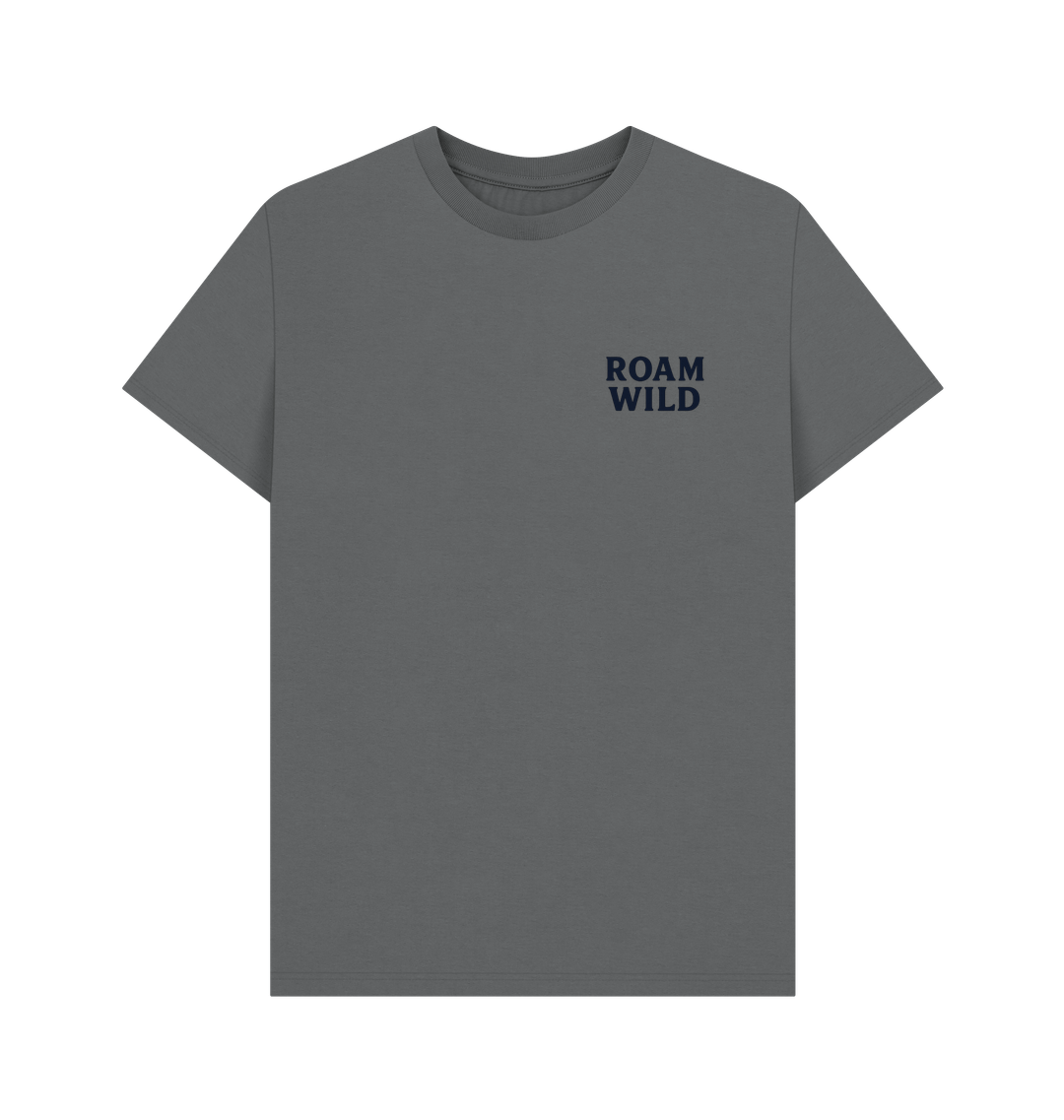Slate Grey Printed T-shirt Front