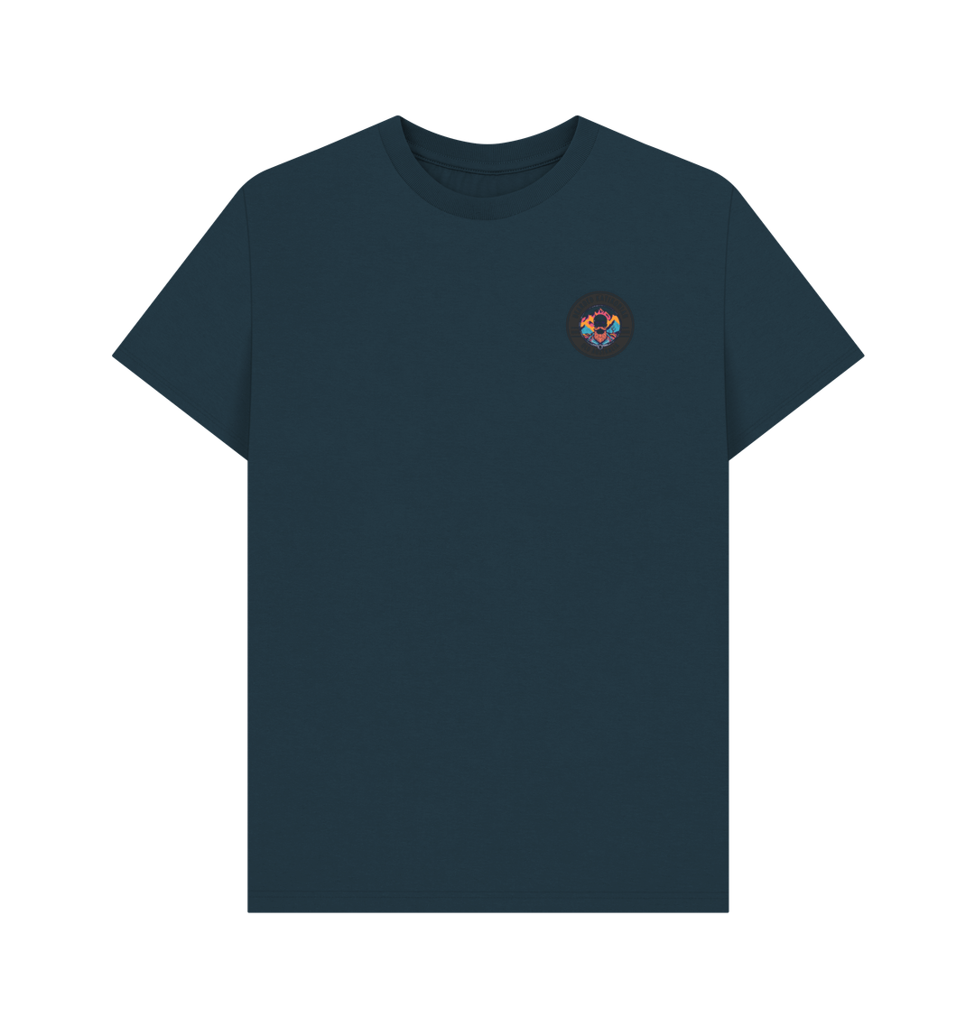 Denim Blue Printed T-shirt Front