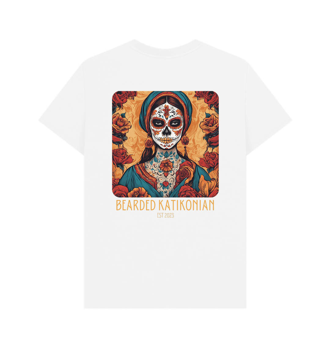 White Printed T-shirt Back
