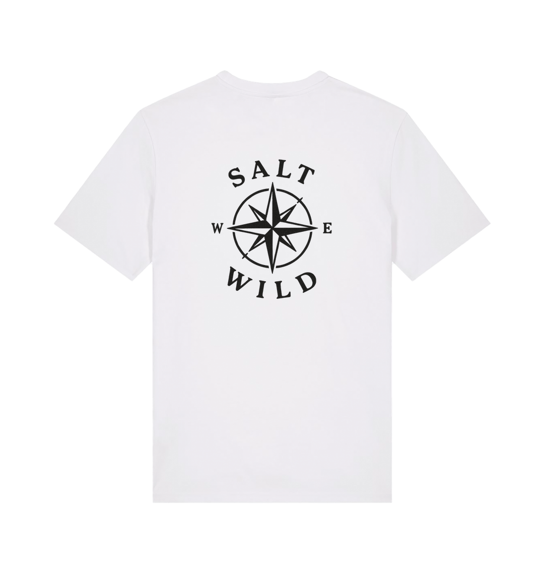 White Printed T-shirt Back