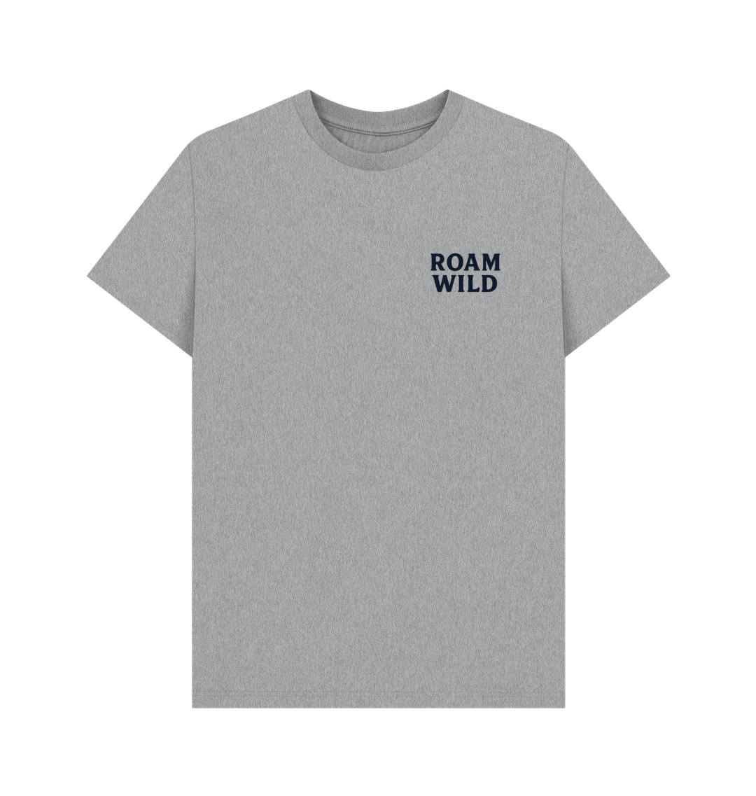 Athletic Grey Printed T-shirt Front