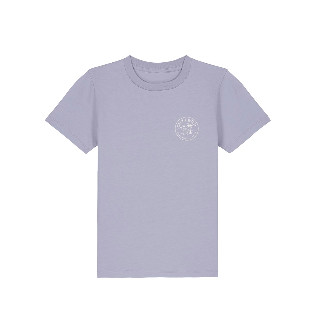 Lavender Printed Kids T-Shirt
