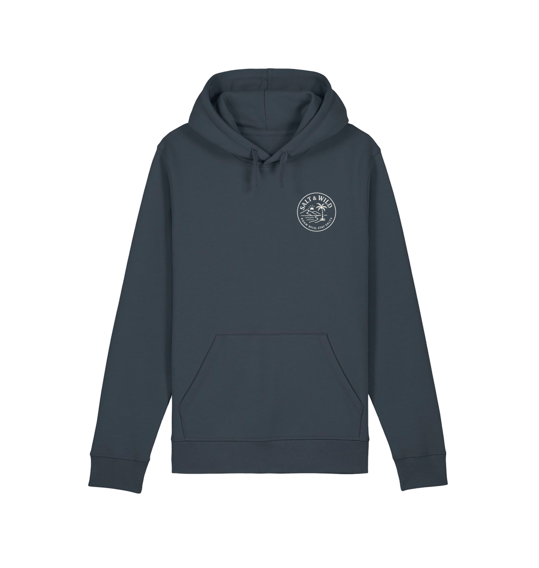 India Ink Grey Printed Hoody