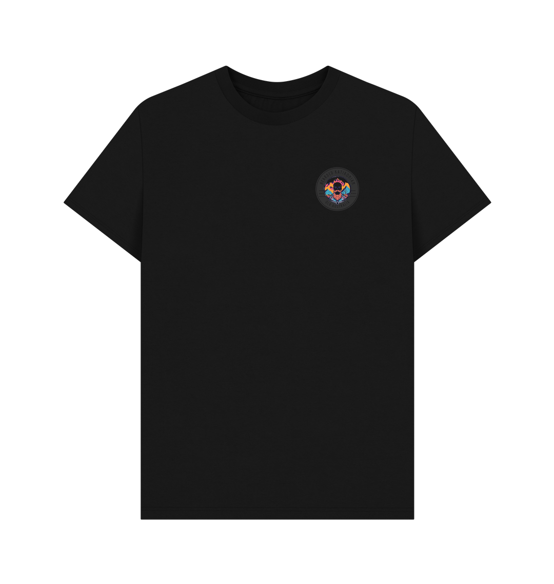 Black Printed T-shirt Front
