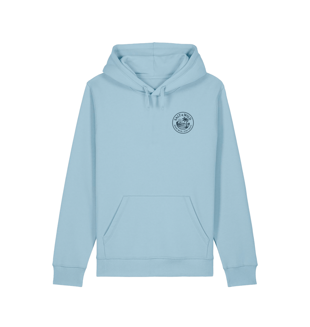 Sky Blue Printed Hoody