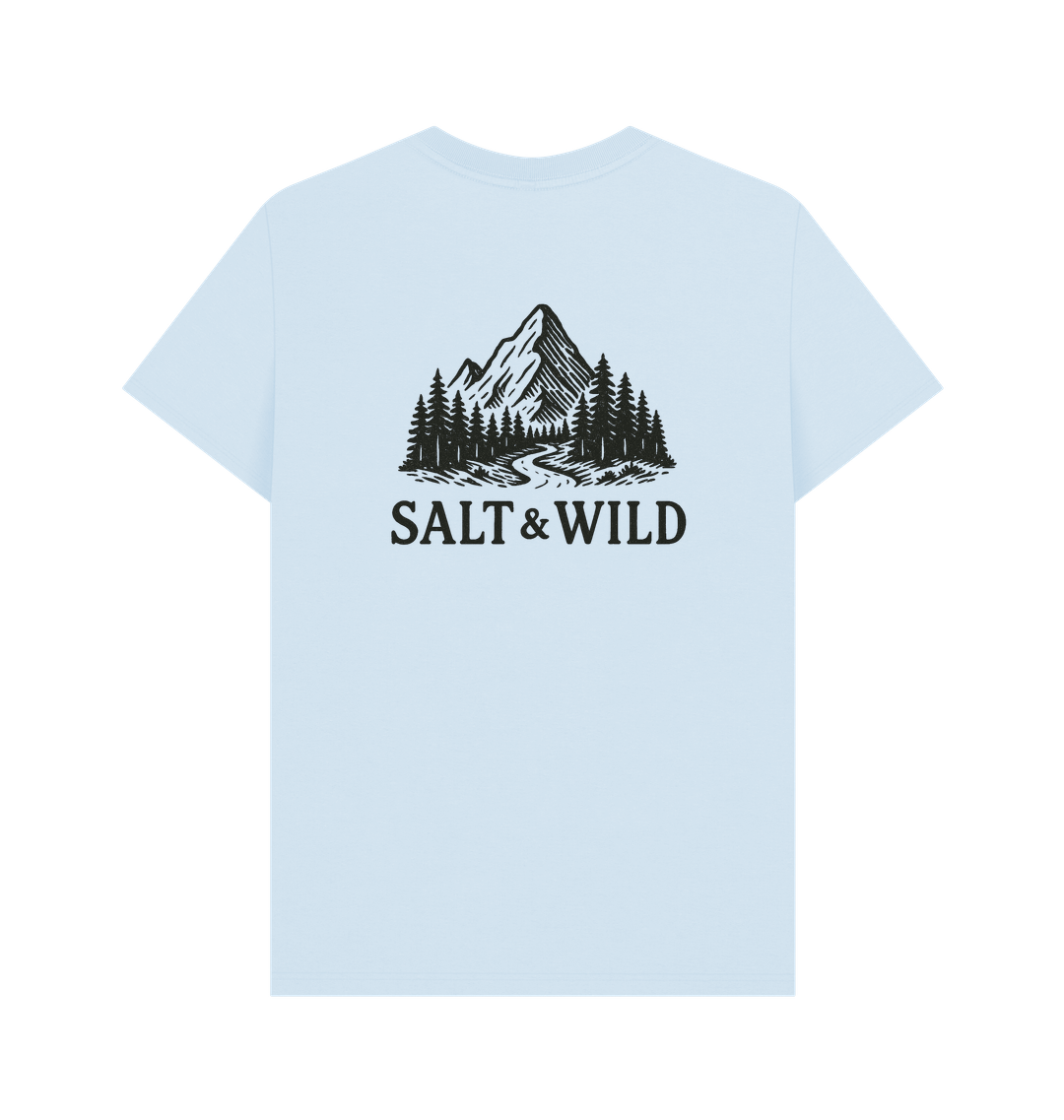 Sky Blue Printed T-shirt