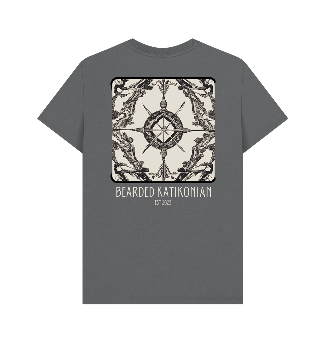 Slate Grey Printed T-shirt Back