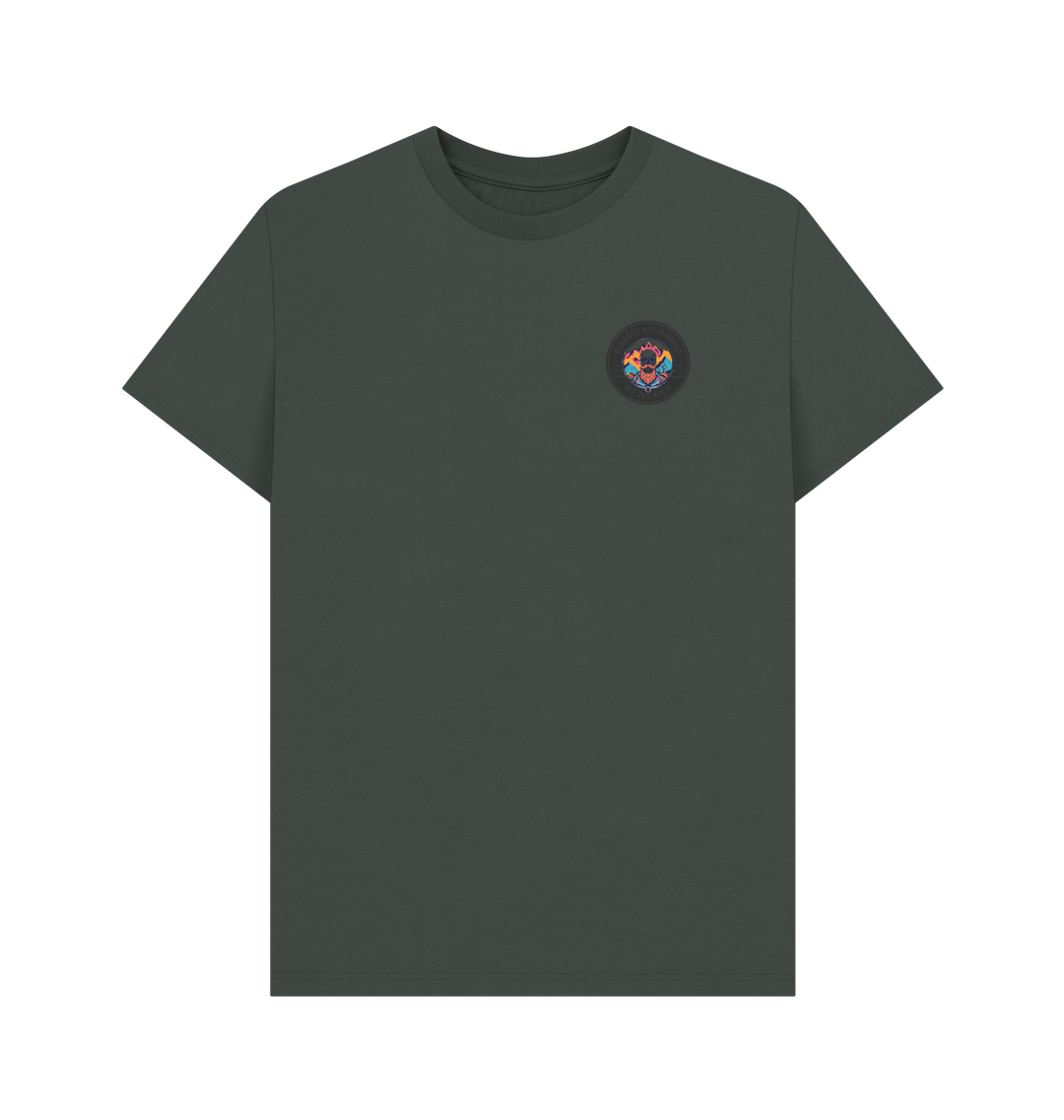 Dark Grey Printed T-shirt Front
