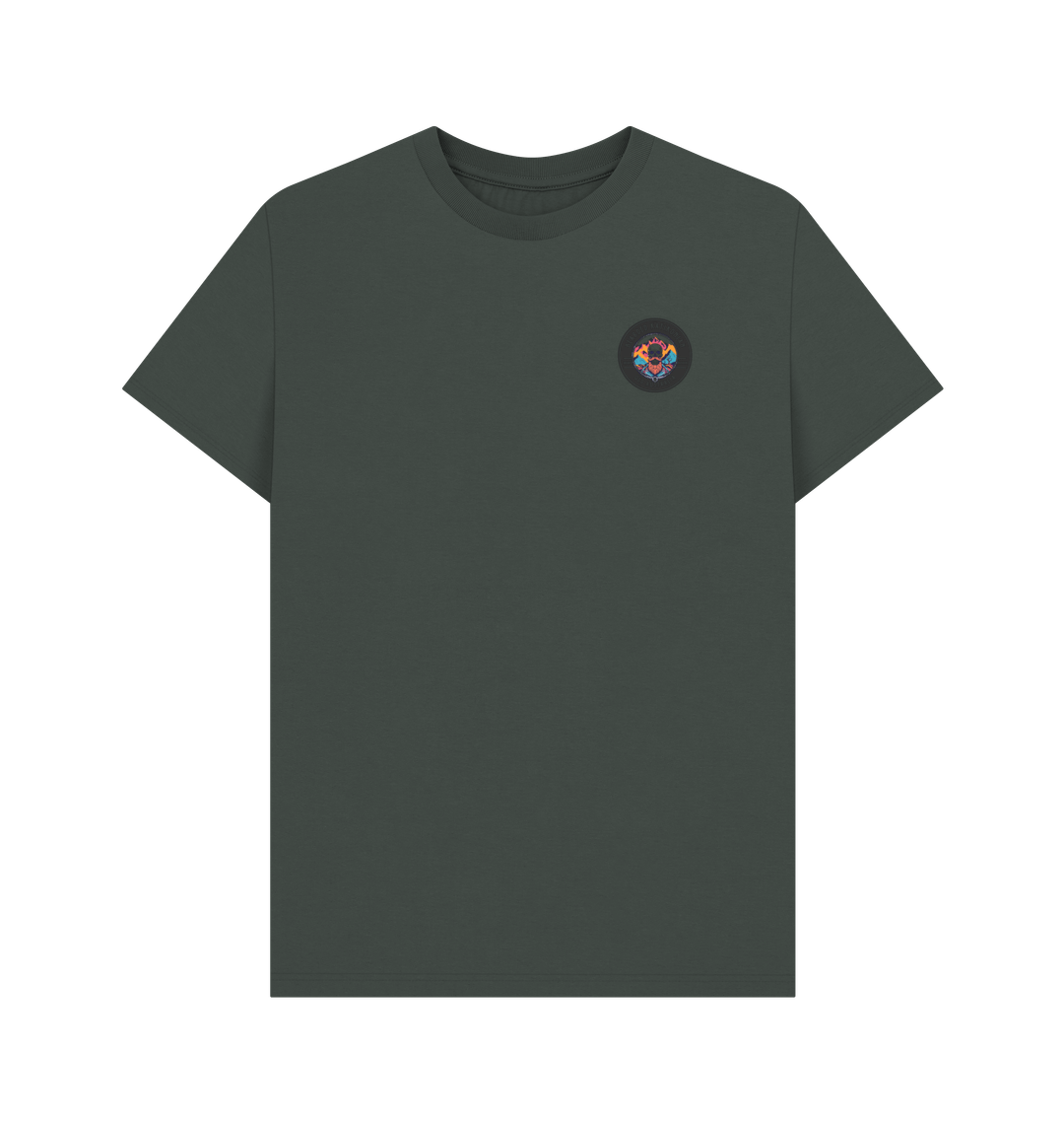 Dark Grey Printed T-shirt Front