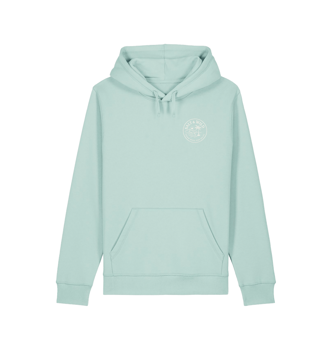 Caribbean Blue Printed Hoody