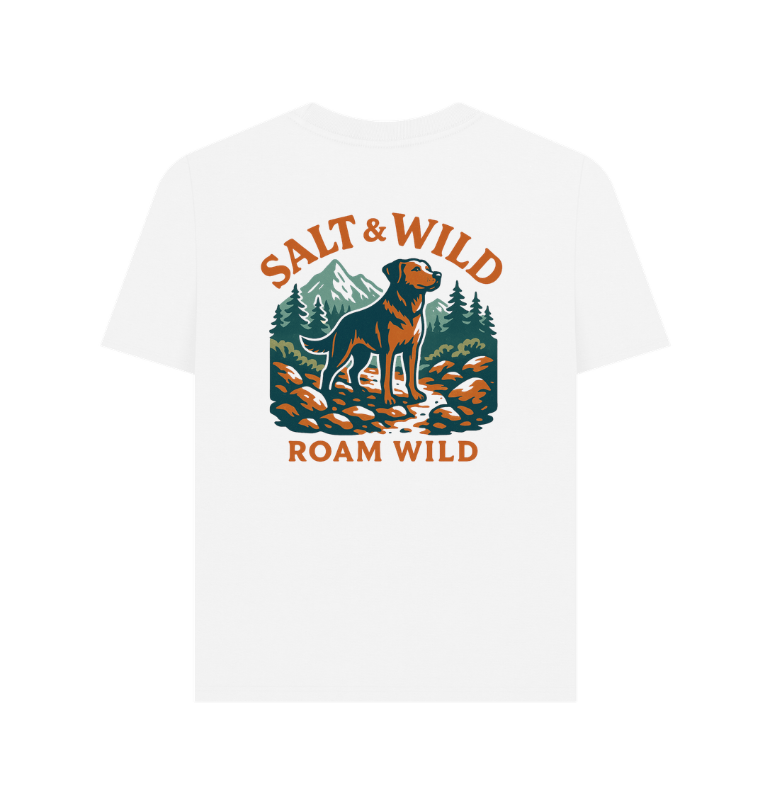 White Printed T-shirt Back