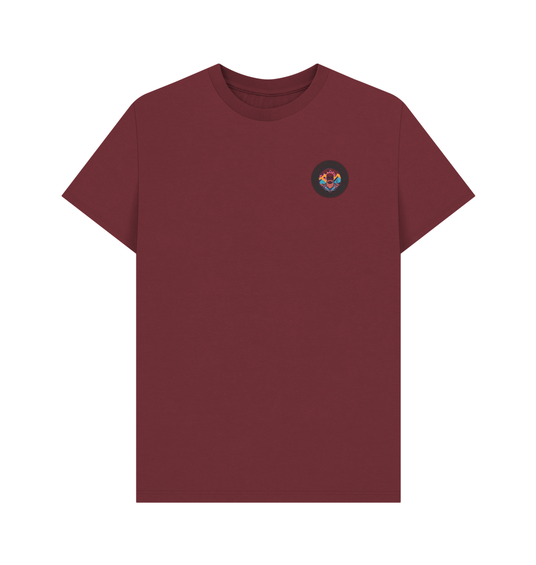 Red Wine Printed T-shirt Front