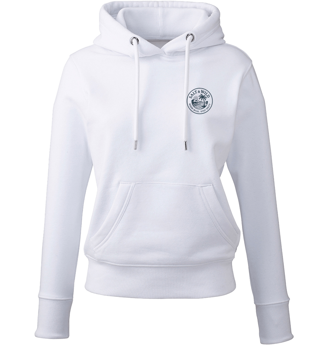 White Printed Hoody