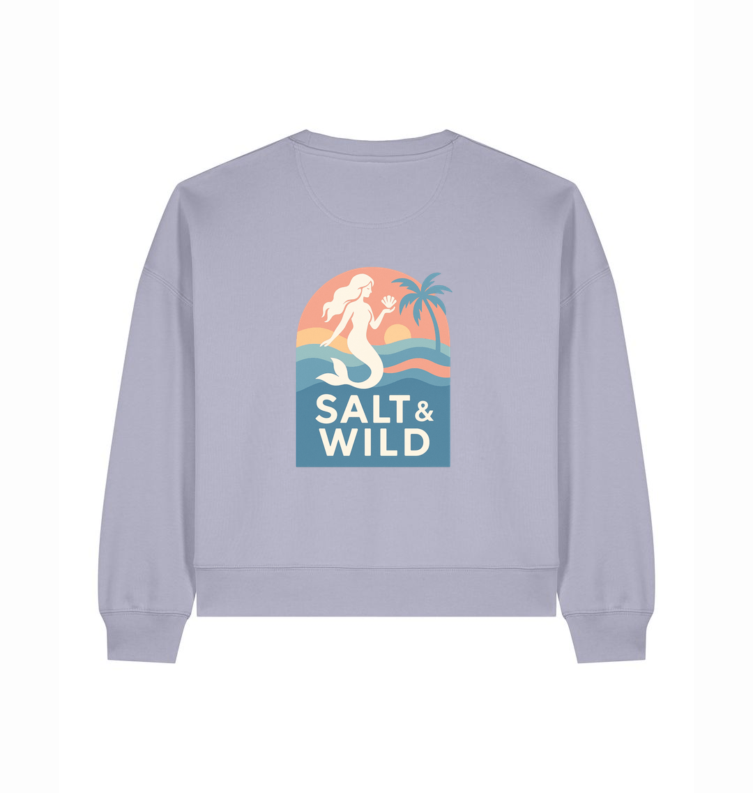 Lavender Printed Sweater